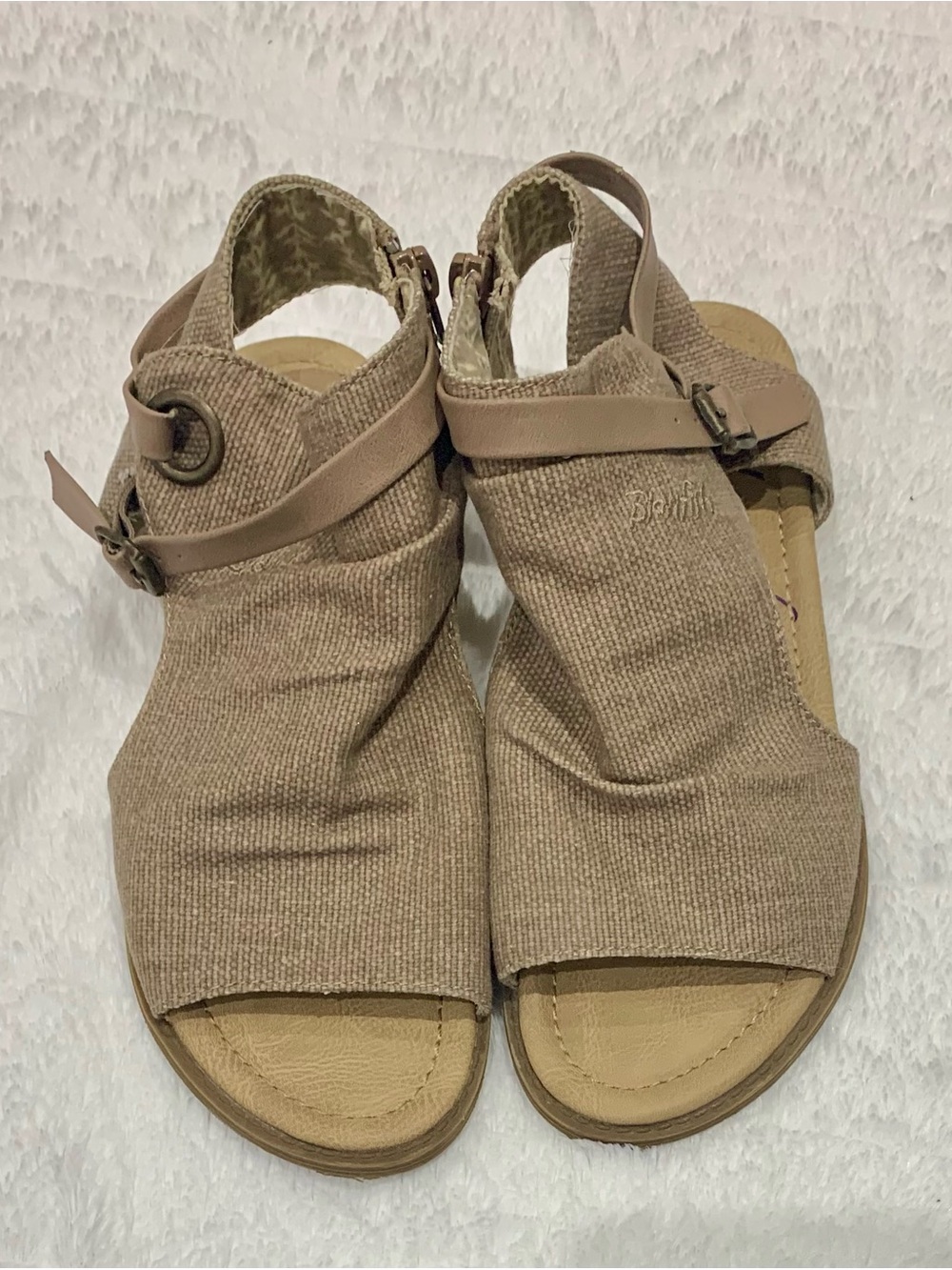 Blowfish Malibu "Bliss" Canvas Sandal Booties